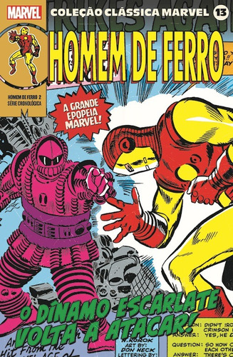 Coleção Clássica Marvel Vol. 13 - Homem de Ferro Vol. 2, de Lee, Stan. Editora Panini Brasil LTDA, capa mole em português, 2021