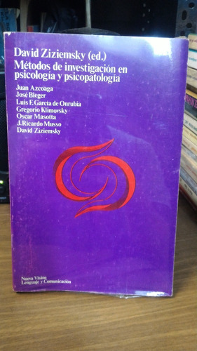 Metodos De Investigacion En Psicologia Y Psicop. D Ziziemsky