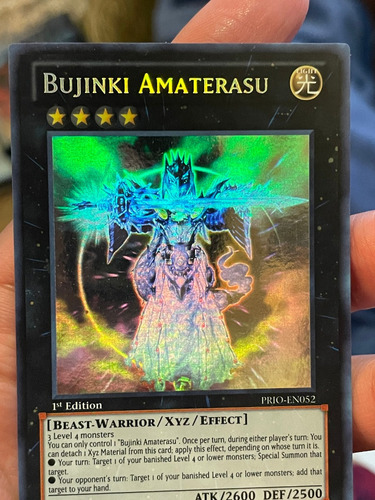 Yugioh Bujinki Amaterasu Ghost Rare Primal Origin Prio 1st 