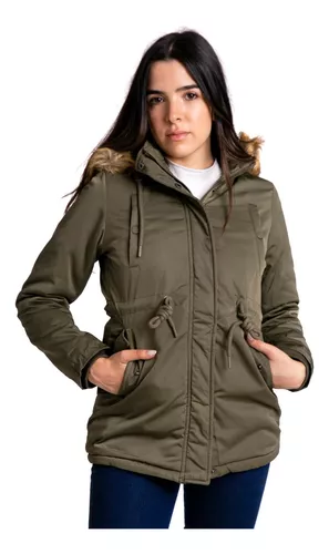 Parkas Mujer Verde Militar