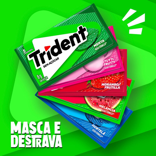 Trident Menta Com 21 Unidades 8g