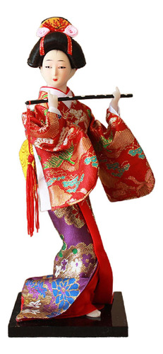 Muñeca Con Kimono De Geisha Japonesa De 9 \ , Adorno