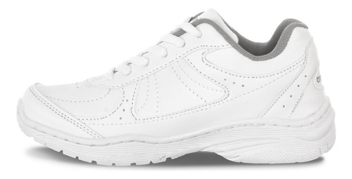 Imagen 4 de 8 de Zapatos Colegial 10 New Blanco Para Niño Y Niña Croydon
