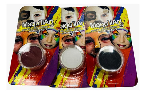 Maquillaje Artistico Pintura Cara Set X 3 U Arteligth