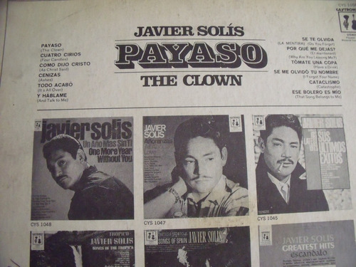 Lp Javier Solis Payaso (Usado)