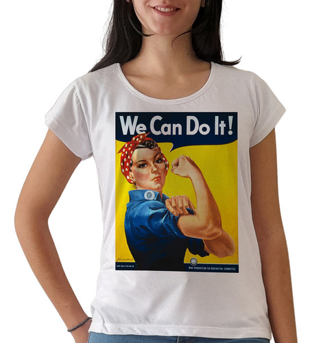 Remera We Can Do It Poster Feminismo Mujer Purple Chick