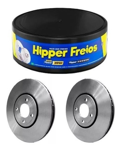 Kit Disco De Freio Dianteiro Peugeot 206 / 306 Xs 1.6 8v Citroen Zx 1.8 Ventilado ( Par )- Hf-694