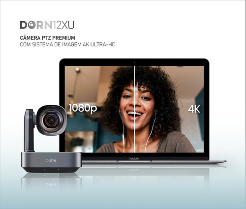 Três Câmeras Robótica Dorn Ptz 4k 12x Ndi Hx2 + Controladora