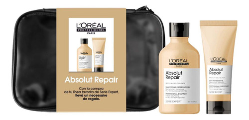 Shampoo Loreal Absolut Repair + Acond. + Neceser De Regalo