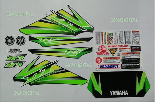 Kit Completo De Calcomanías Yamaha Dt 125-175 Modelo Nuevo