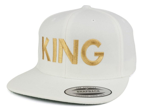 Trendy Shop Gorra Snapback Flexfit King Con Visera Plana Oro