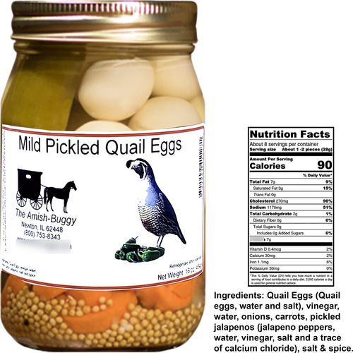 Huevos De Codorniz En Escabeche Frascos De 567 A 454 G