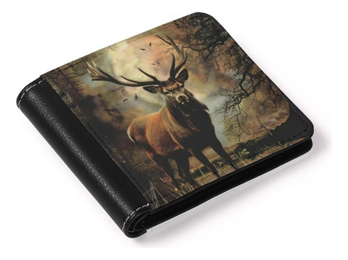 Uinddwcb Cartera Plegable Para Hombre Estilo Gótico Monedero