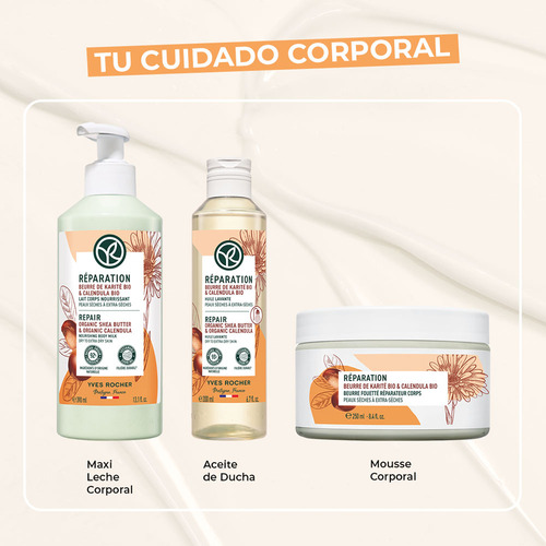 Yves Rocher Leche Corporal Reparadora Y Nutritiva Para Piel Seca 390 ml
