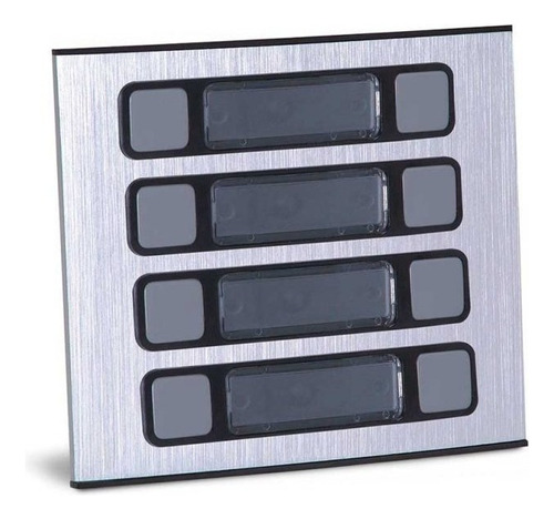 Módulo de 8 y 2 botones para pasarelas colectivas en gris oscuro