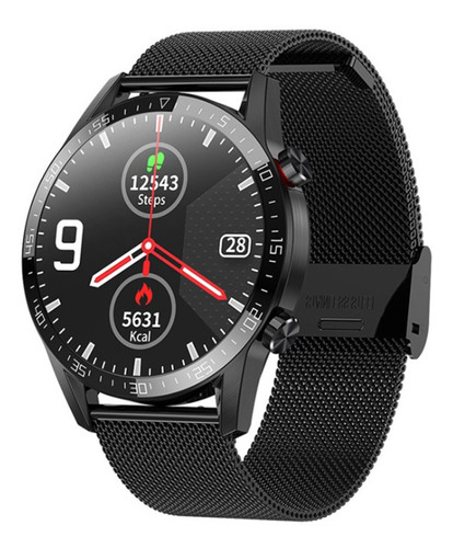 Reloj Deportivo Bluetooth Inteligente L13 Acero Negro