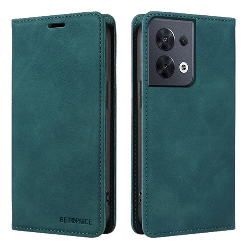 Caso Para Oppo Reno 8 5g Magnético Folio Cartera Protectora