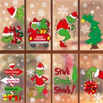 Comprar Decoraciones Navideñas Para Ventanas, Pegatinas Navideñas De