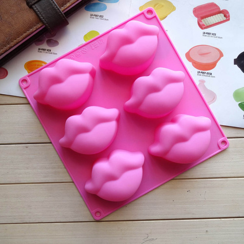 Molde De Labios Calientes For Hornear Tartas, 6 Unidades