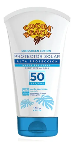 Protector Solar Cocoa Beach Fps 50 X 130 Ml Pack 8 Unidades