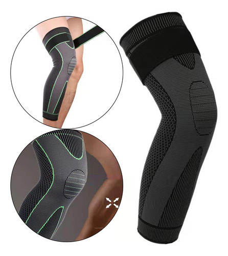 Rodillera Con Almohadillas De Gel Negro L Tamaño Múltiple