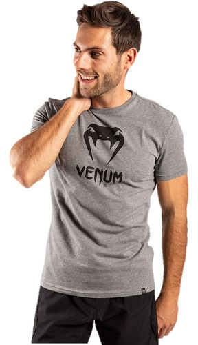 Camiseta Clásica Venum Para Hombre, Gris Jaspeado, Talla Peq