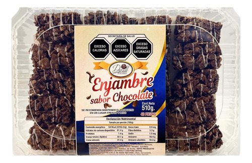 Enjambre De Cereal Natural Sabor Chocolate Semi Amargo 40 Pz