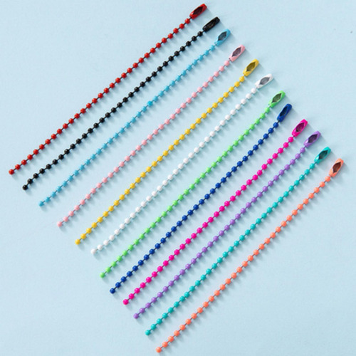 4 X 100 Piezas De Cadena De Cuentas De Bolas Pintadas Para