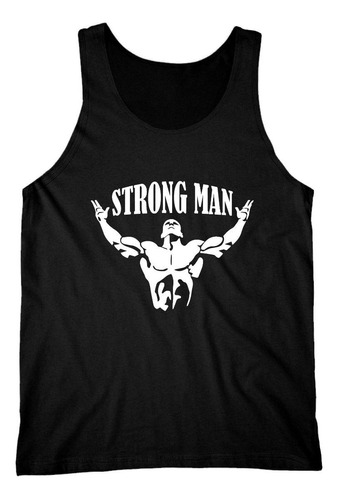 Playera Tank Top Strong Man Gym