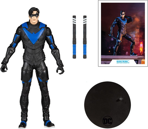 Dc Multiverse Comics Figura Muñeco Lujo Nightwing 17cm Orig 