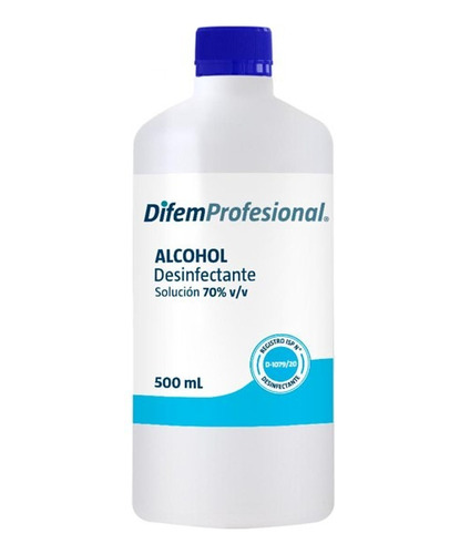 Alcohol Desinfectante 70% Difem 500ml