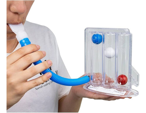 Triflo Espirometro Respiratorio Ejercitador Pulmonar 3 Balon