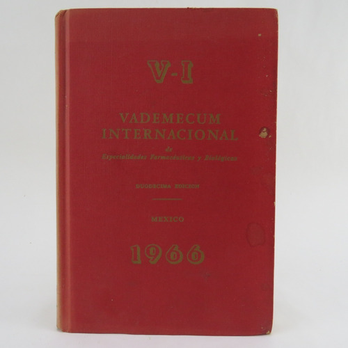 L054 Vademécum Internacional V-i1966 Duodecima Edicion