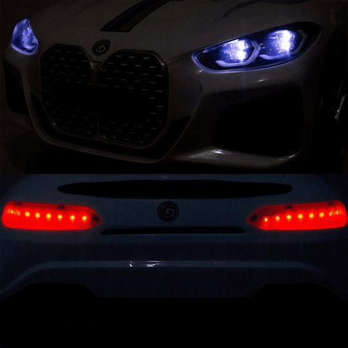 Bmw S4 Motorizada Infantil Carro Elétrico C/controle Luz Som Voltagem Do Carregador 110v/220v Cor Branco
