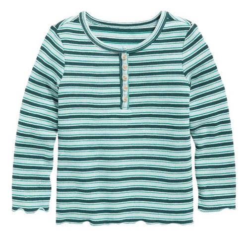 Polera Bebé Old Navy Manga Larga Celeste