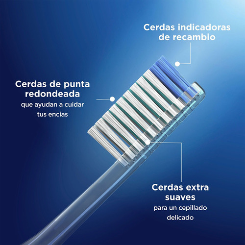 Cepillo Dental Oral-b Sensitive Indicator, 2 Unidades Azul