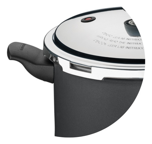 Panela De Pressao Visor Antiaderente 4,5l Grafite