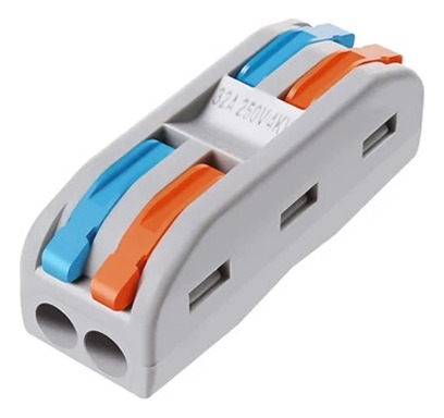 Conector Rapido Tipo Wago 2-2 Entrada (10 Unidades)