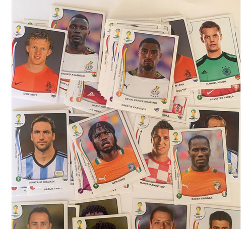 Estampas Mundial De Fútbol Brasil 2014, Panini 74 Piezas.