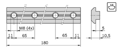 Empalmador De Perfiles Rexroth 3 842 528 746