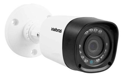 Câmera de segurança Intelbras VHD 1220 B 1000 com resolução de 2MP visão nocturna incluída branca