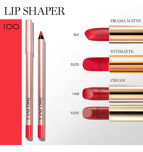 Lancôme Delineador De Labios Lip Idôle Mate 1.2g 100 Red Now