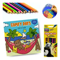 Comprar Comfy & Cozy Books - Cozy Days Livro De Colorir + 12 Lápis De Cor