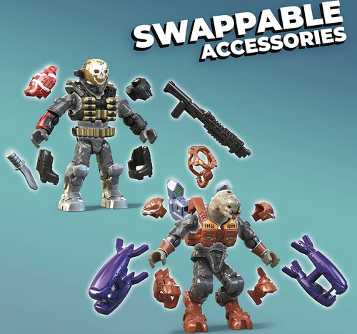 Halo Mega Construx Paquete De Personajes 20 Aniversario