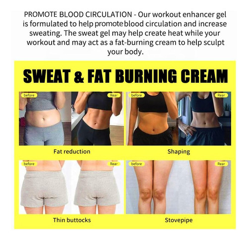 Hf Quemador De Grasa Abdominal Hot Cream, Crema Natural