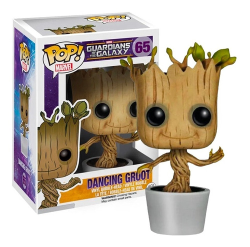 Boneco Funko Pop Dancing Groot 65 Original Marvel Disney