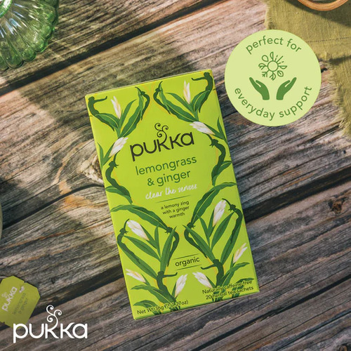 Pukka Infusión Lemongrass & Ginger 20b Limon Jengibre