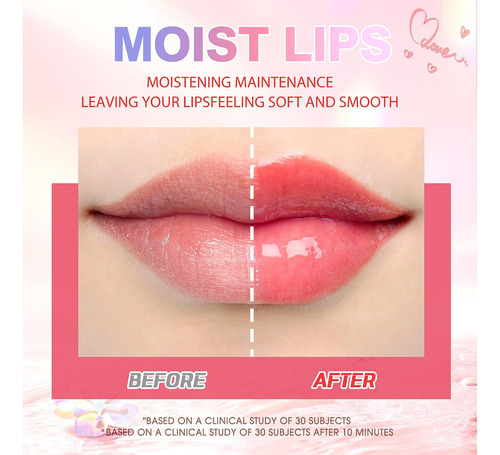 Aceite Labial Hidratante Langmanni, Brillo Labial No