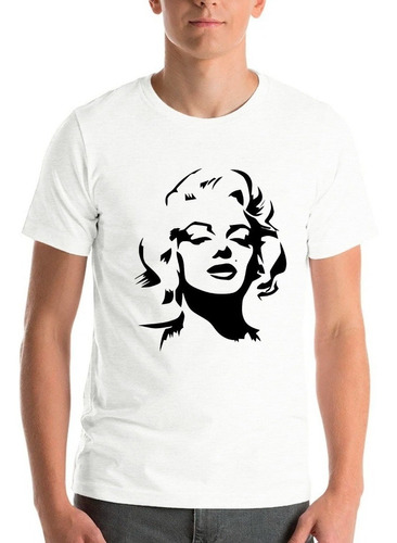 Polera Estampada Marilyn Monroe  Silueta 100% Algodon Unisex