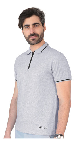 Playera Casual Cuello Con Cierre Hombre Roosevelt C370